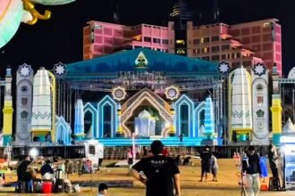 Panggung utama event MTQ Nasional di Lapangan Pancasila, Simpang Lima Semarang. (ist)