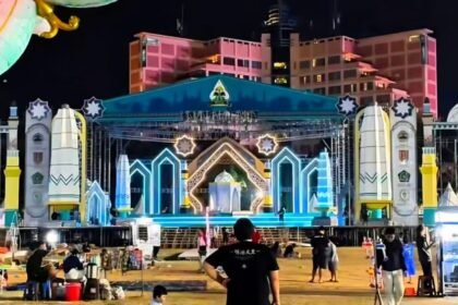 Panggung utama event MTQ Nasional di Lapangan Pancasila, Simpang Lima Semarang. (ist)