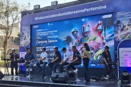 MENUJU GP MANDALIKA - Menjelang gelaran Pertamina Grand Prix of Indonesia 2026 di Pertamina Mandalika International Circuit, PT Pertamina (Persero) bersama InJourney Tourism Development Corporation (ITDC) menggelar Watch Party AustrianGP 2026 di JNM Bloc, Minggu (20/9/2026).