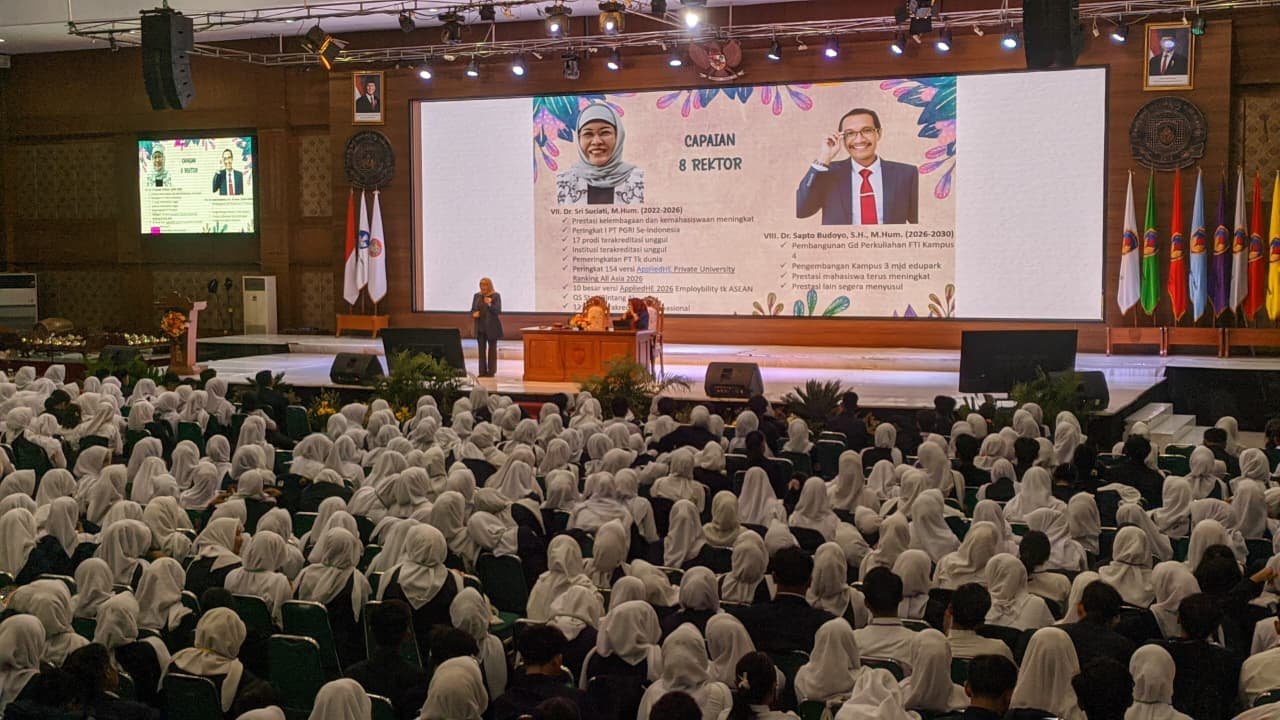 MABA - Pekan Orientasi Mahasiswa (POEMA) di gedung Balairung UPGRIS, kota Semarang, Selasa (22/9/2026). (dul)