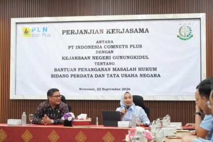 SINERGI - PLN Icon Plus tandatangani Perjanjian Kerja Sama (PKS) dengan Kejari Gunungkidul tentang Bantuan Penanganan Masalah Hukum Bidang Perdata dan Tata Usaha Negara.