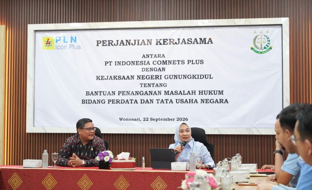 SINERGI - PLN Icon Plus tandatangani Perjanjian Kerja Sama (PKS) dengan Kejari Gunungkidul tentang Bantuan Penanganan Masalah Hukum Bidang Perdata dan Tata Usaha Negara.