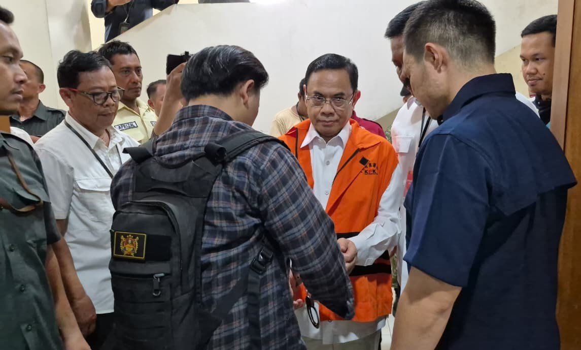 DIVONIS BERSALAH: Bupati Pati nonaktif, Sudewo (rompi orange) divonis bersalah dalam sidang di Pengadilan Tipikor Semarang, Rabu (21/10/2026). (bae)