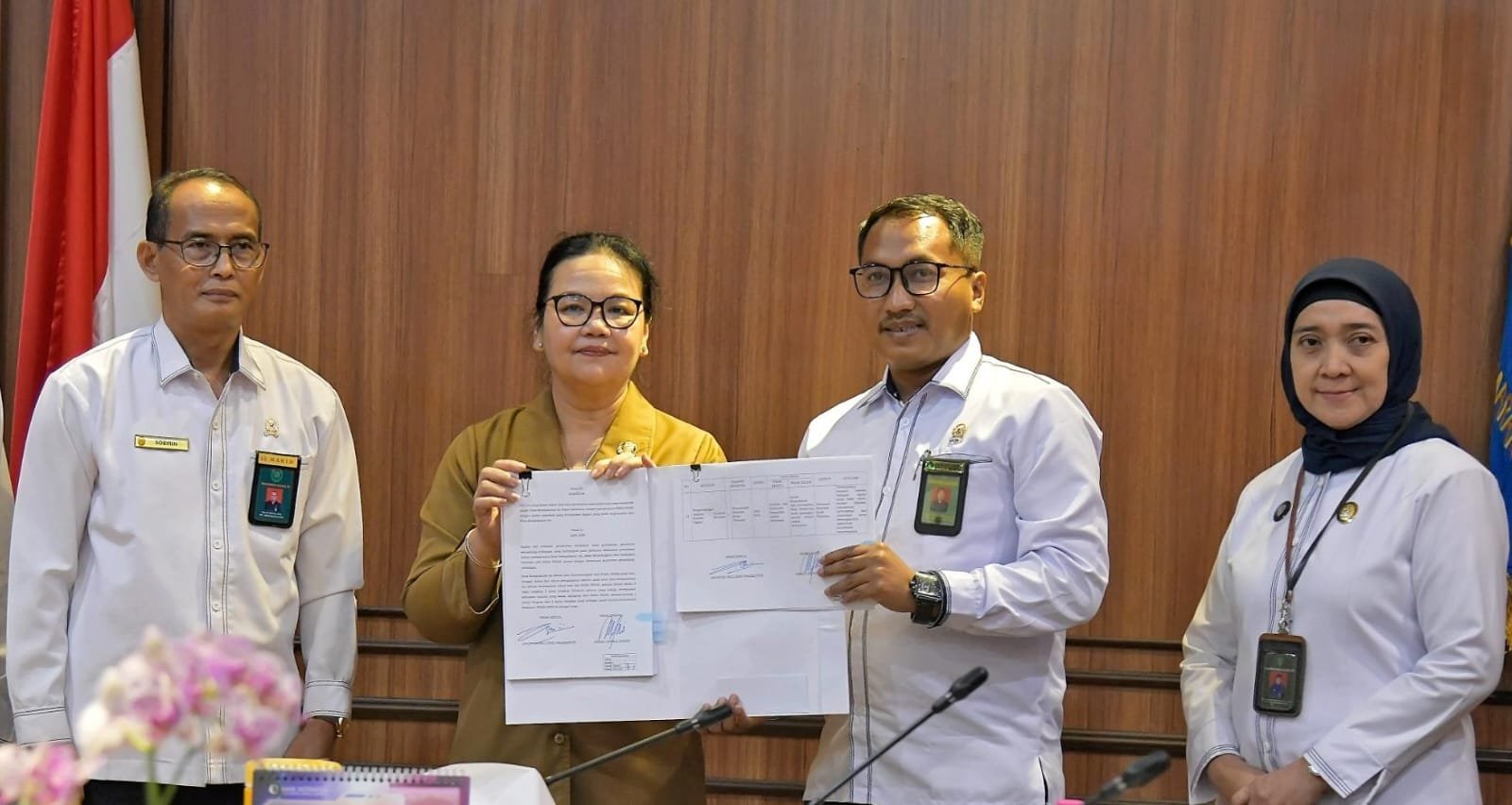 SIKAPI PERCERAIAN: Wali Kota Semarang, Agustina Wilujeng bersama pihak Pengadilan Agama Semarang menjalin kerja sama menyikapi kasus perceraian. (ist)