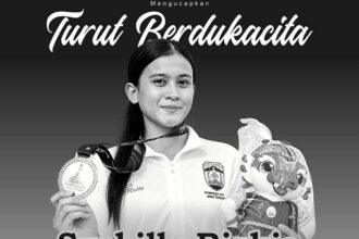 UCAPAN DUKA - Atlet selam asal Jepara, Syabilla Rizkia Putri Raharja, meninggal saat berlaga di ajang Pekan Olahraga Provinsi (Porprov) XVII Jawa Tengah 2026, di perairan Semarang Barat, Minggu (25/10/2026)..
