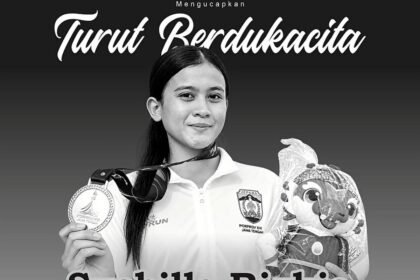 UCAPAN DUKA - Atlet selam asal Jepara, Syabilla Rizkia Putri Raharja, meninggal saat berlaga di ajang Pekan Olahraga Provinsi (Porprov) XVII Jawa Tengah 2026, di perairan Semarang Barat, Minggu (25/10/2026)..