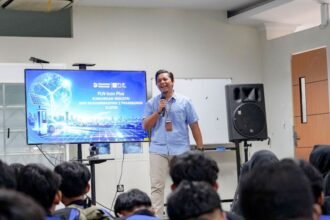 KUNJUNGAN INDUSTRI - Kenalkan industri telekomunikasi, PLN Icon Plus SBU Regional Jawa Bagian Tengah terima kunjungan dari SMK Muhammadiyah 1 Prambanan Klaten, di Semarang.
