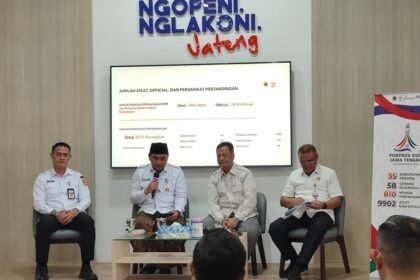 HARI SANTRI - Opening Ceremony Porprov Jateng 2026 sekaligus konferensi pers peringatan Hari Santri 2026 di Co Work Space (Kantor Gubernur Rumah Rakyat) Gedung A Setda Prov Jateng, Rabu (21/10/2026).
