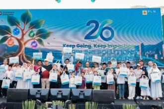 BERBAGI - HUT ke-26, PLN Icon Plus salurkan santunan kepada anak yatim dan dhuafa melalui enam yayasan, serta bantuan kepada dua masjid di sekitar operasional perusahaan.
