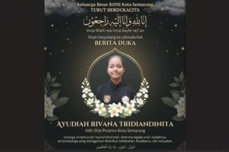 KABAR DUKA - Atlet pencak silat Kota Semarang, Ayudiah Rivana Tridiandinata, meninggal dunia pada Rabu (28/10/2026), setelah sempat menjalani operasi akibat cedera saat bertanding.